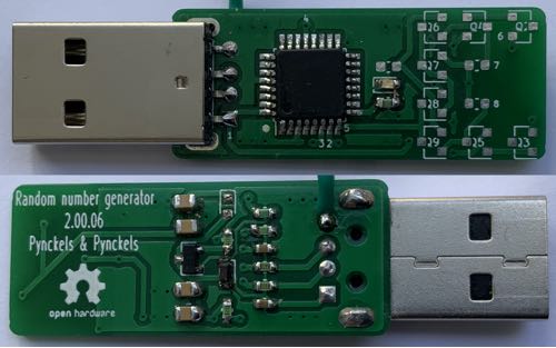 A hardware random number generator USB stick